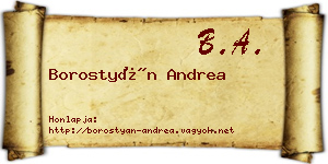 Borostyán Andrea névjegykártya